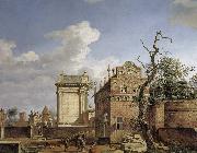 Jan van der Heyden Construction of the Arc de Triomphe china oil painting artist